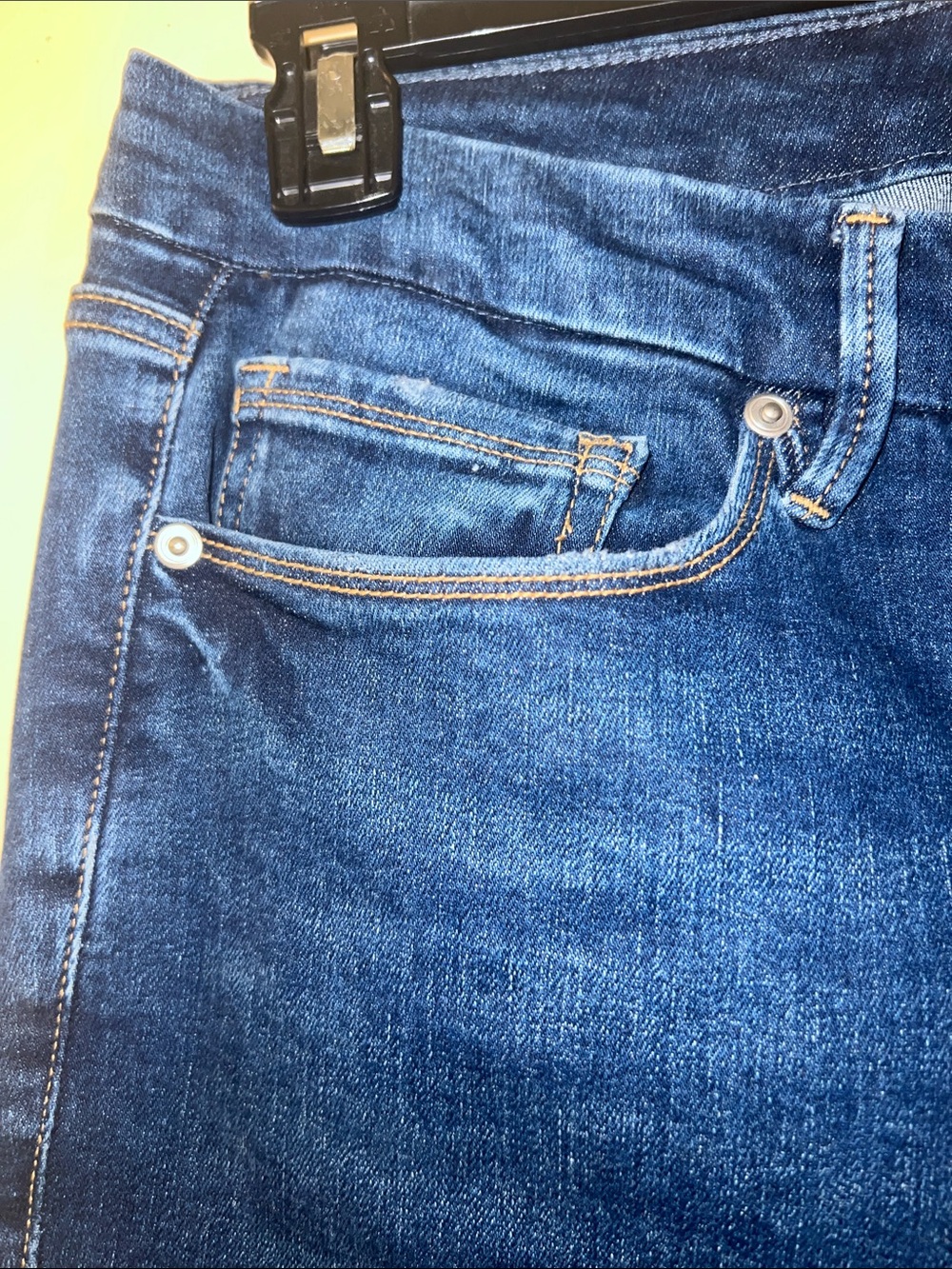 Good American Women's Dark Blue Stretch Denim Jeans - Picture 3 of 8